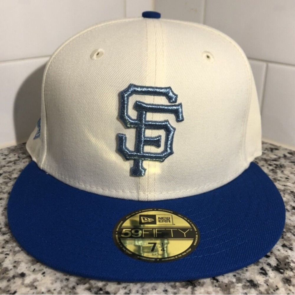 San Francisco Giants New Era MLB Cream 60th Anniversary 59FIFTY Fitted Hat 7 1/4